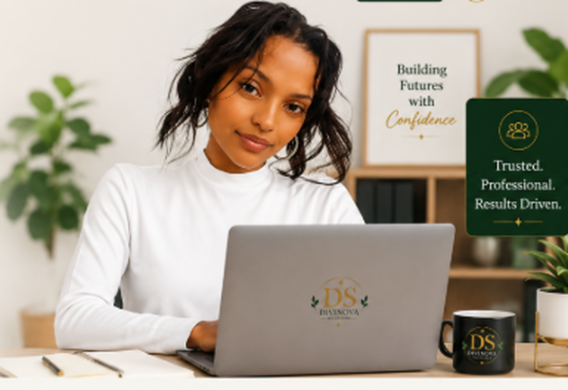 Divinova Solutions consultant assisting a client with business registration